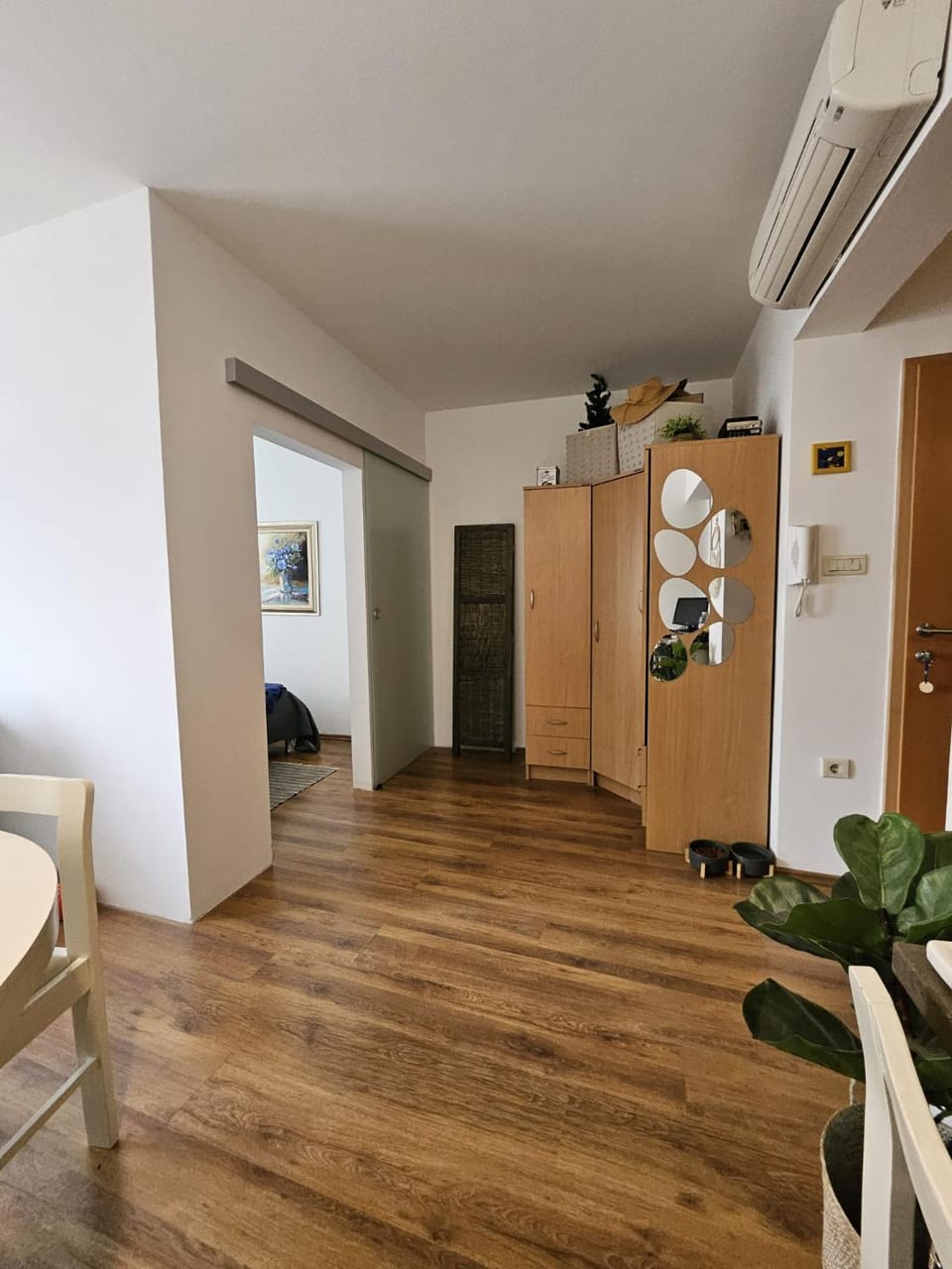Living room, wardrobe, air conditioner