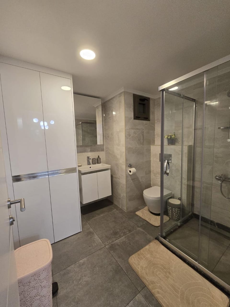 Shower, Toilet, Bathroom, towels
