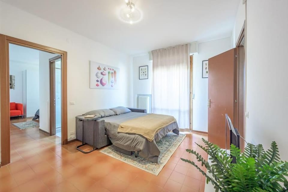 Bed, Living room, Seating area
