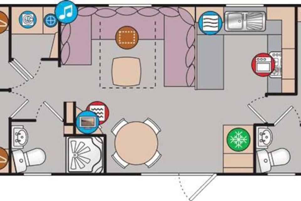 Caravan with Uninterrupted Sea Views - Large Deck - Havens Quay West New Quay West Wales House in New Quay