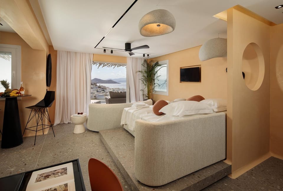 HIGH END Unique 270 degree aerial sea view suite Apartment in Naxos