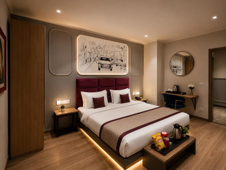Bed, Photo of the whole room, Bedroom, wardrobe