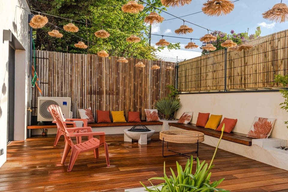 Patio, Balcony/Terrace, Living room, Garden view, sunbed