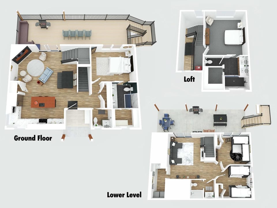 Lakeside, Water-view, 7 miles to Ark, 4BR for 14 House in Williamstown