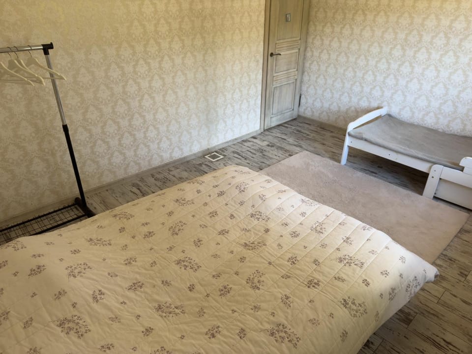 Bed, cot, wardrobe