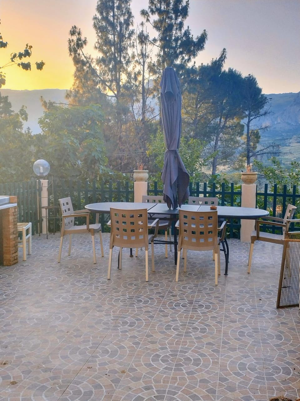 Natural landscape, Dining area, Mountain view