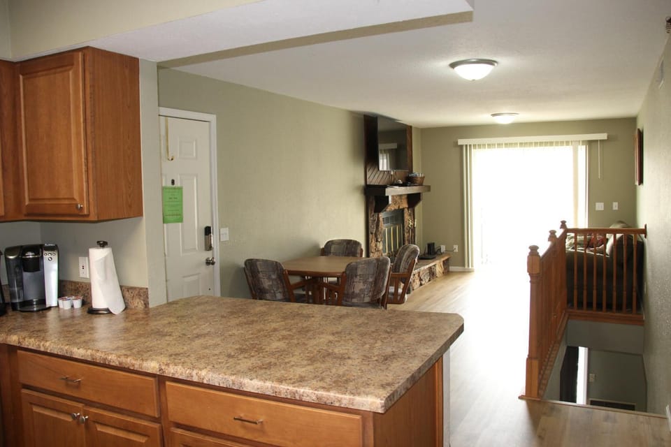 Kitchen or kitchenette, Living room, Dining area