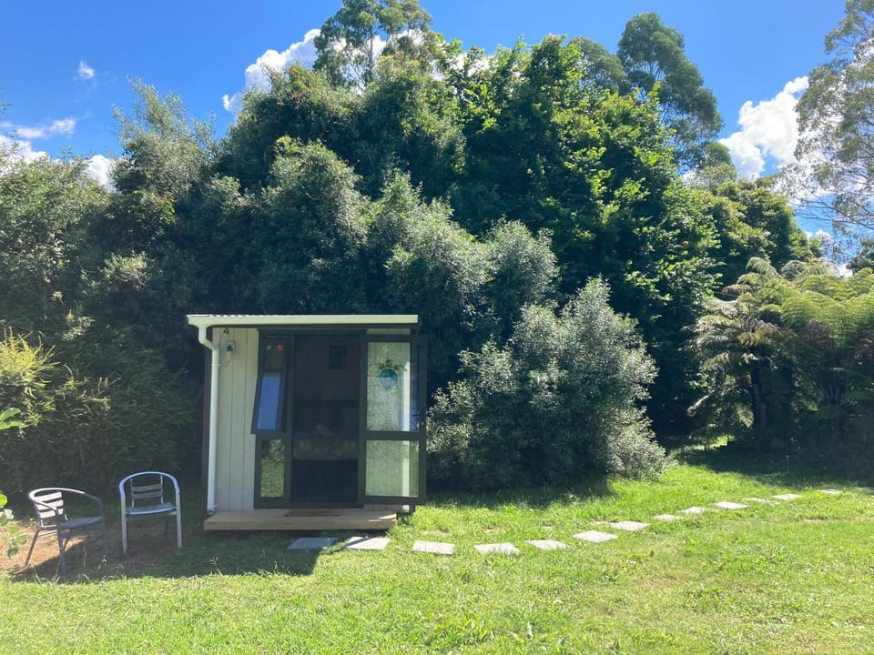 Kiwi cabin with geothermal pool by lake Taupo Cabin in Waikato