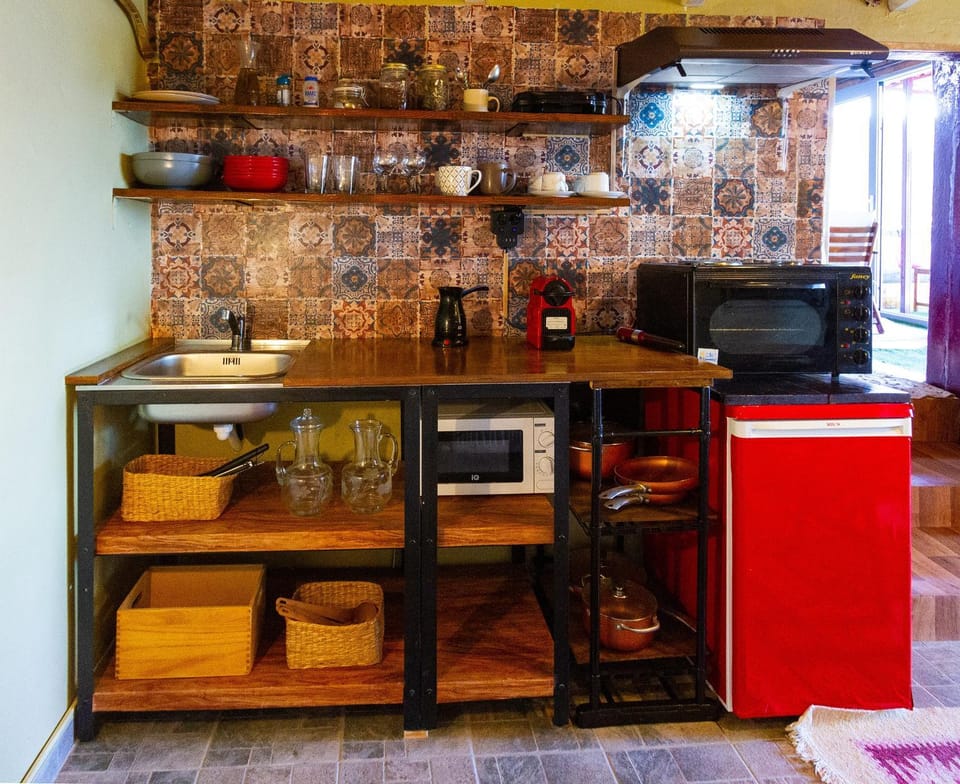 Kitchen or kitchenette, oven, stove