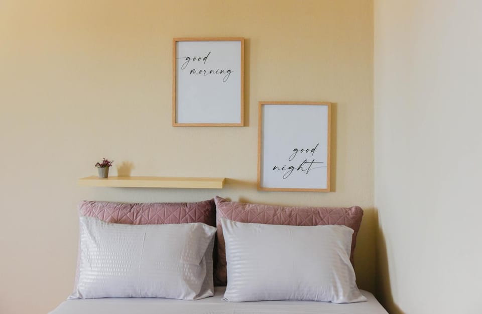 Bed, Decorative detail, Bedroom