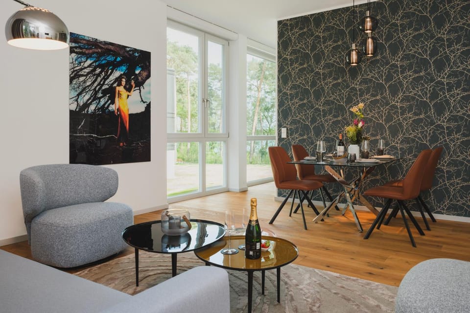 Living room, Seating area, Dining area