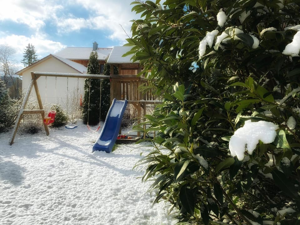 Winter, Children play ground