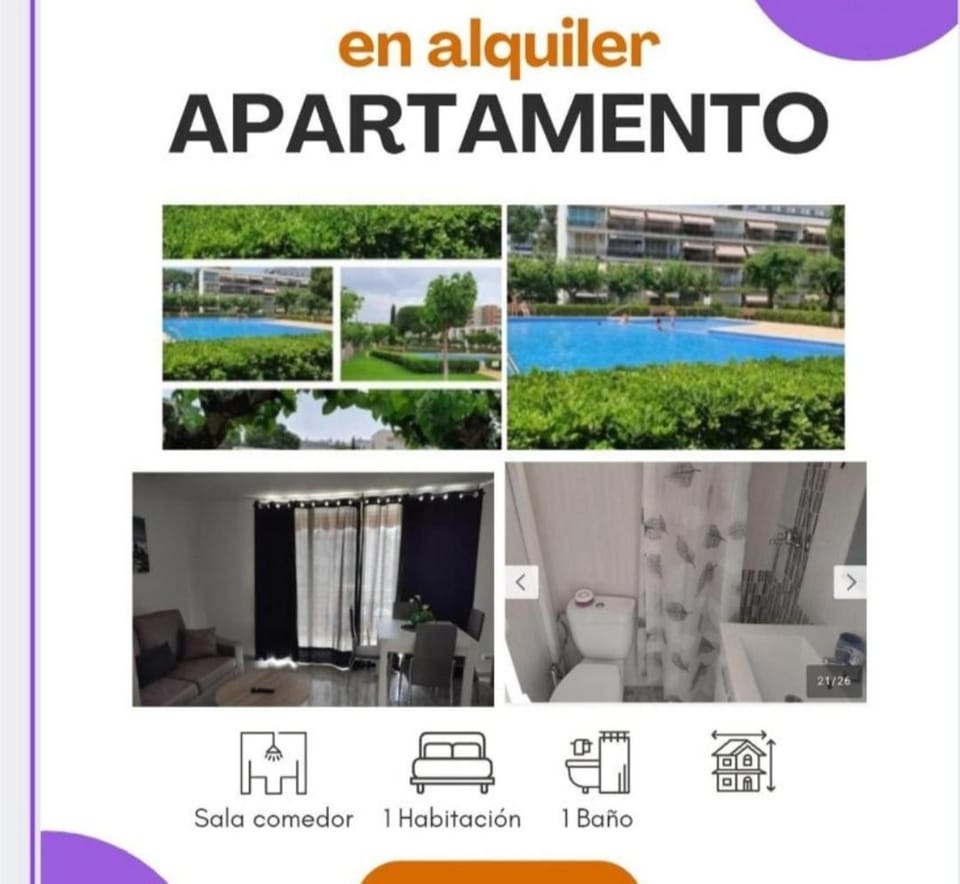 Apartamento Pitarra cerca de Portaventura Apartment in Salou