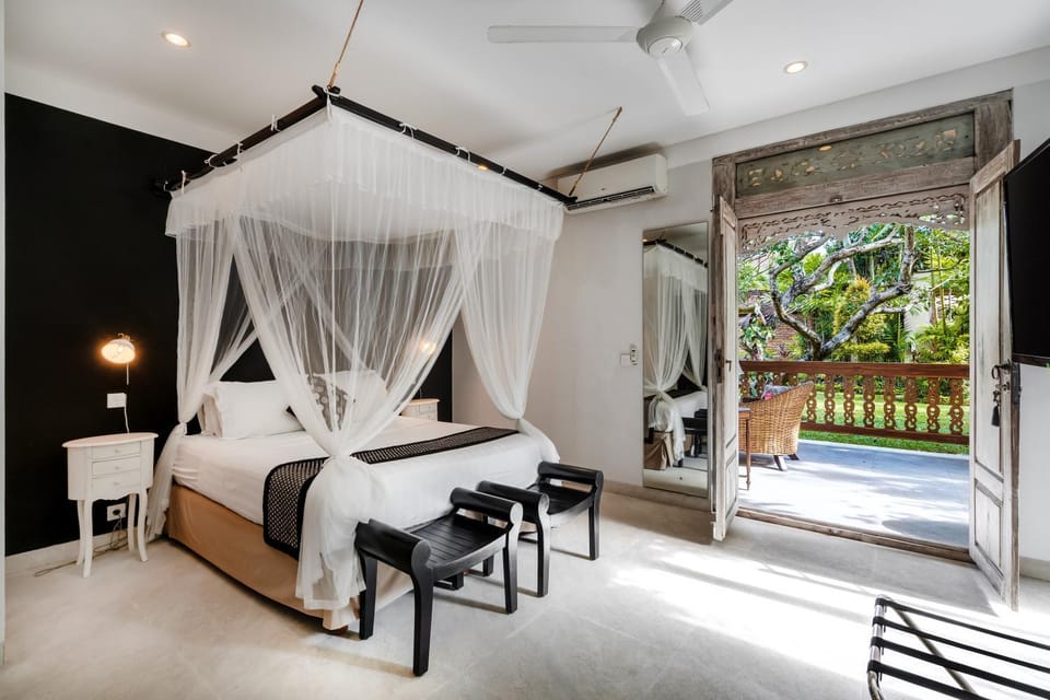 Bed, View (from property/room), Bedroom, air conditioner