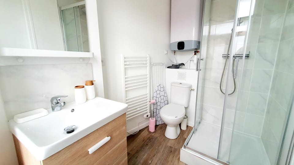 Shower, Toilet, Bathroom, towels