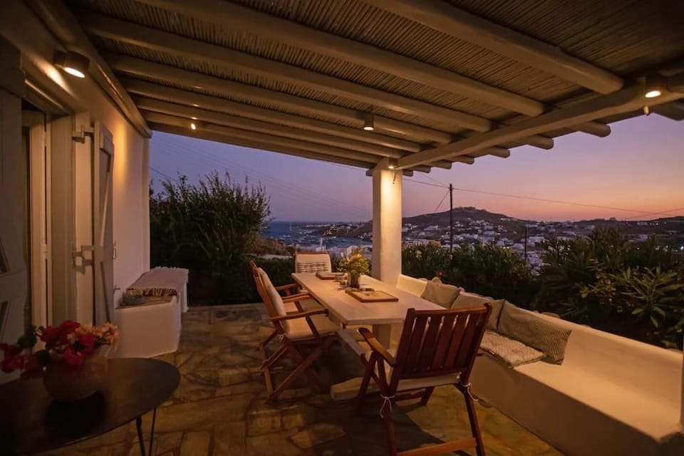 Cosy Bohème retreat with sea views House in Ornos