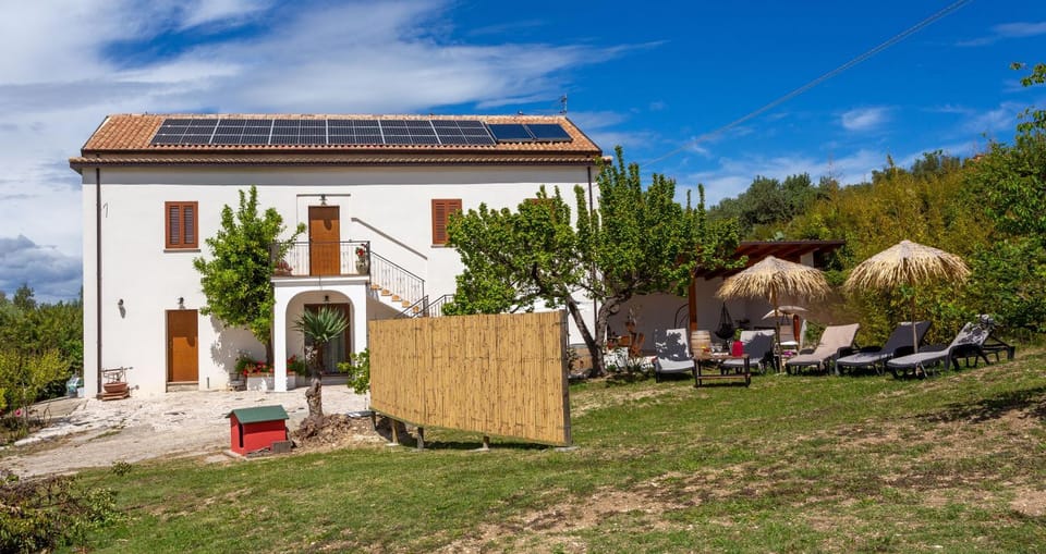 Property building, Spring, Day, Natural landscape, Garden, Garden view, sunbed
