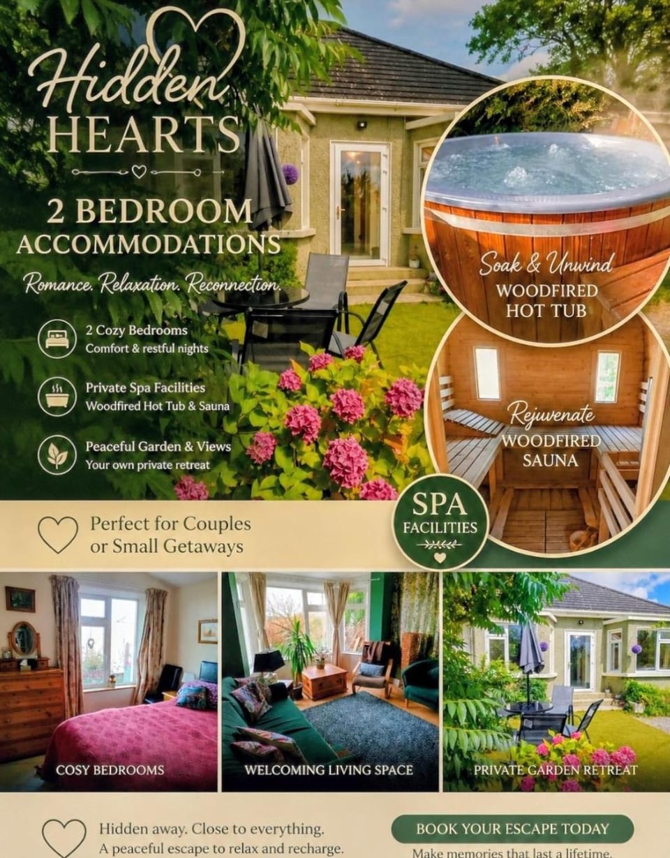 Hidden Hearts Self Catering Accommodation & Hottub Apartment in Co. Tipperary, Ireland