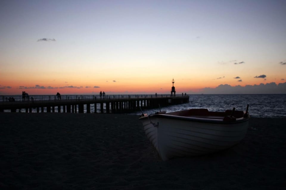 Natural landscape, Beach, Sea view, Sunset