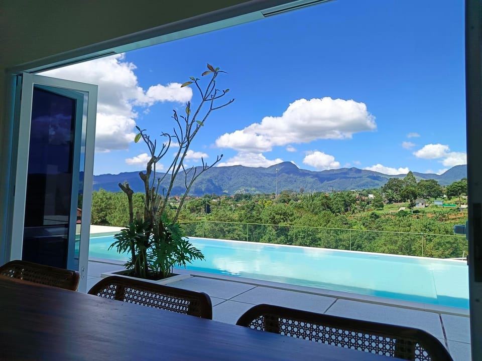 Day, Natural landscape, Mountain view, Pool view