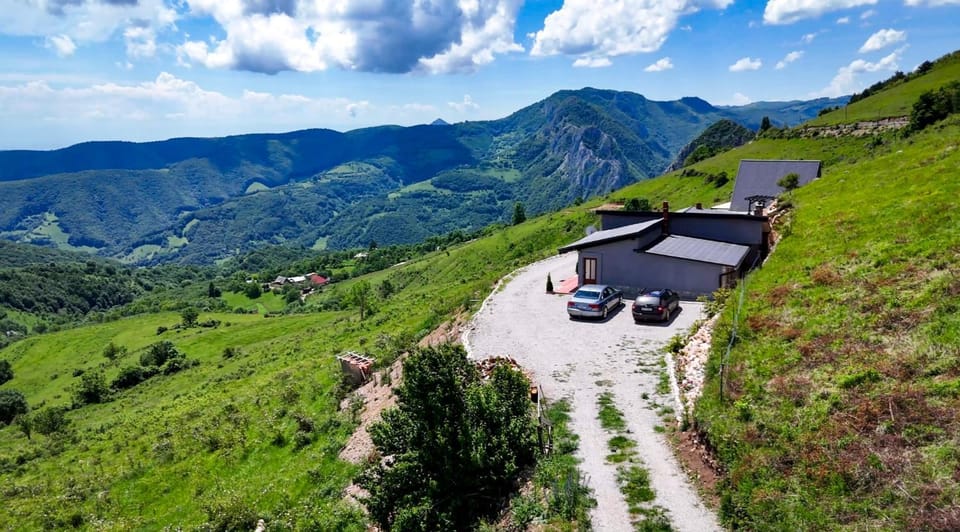 Natural landscape, Bird's eye view, Mountain view