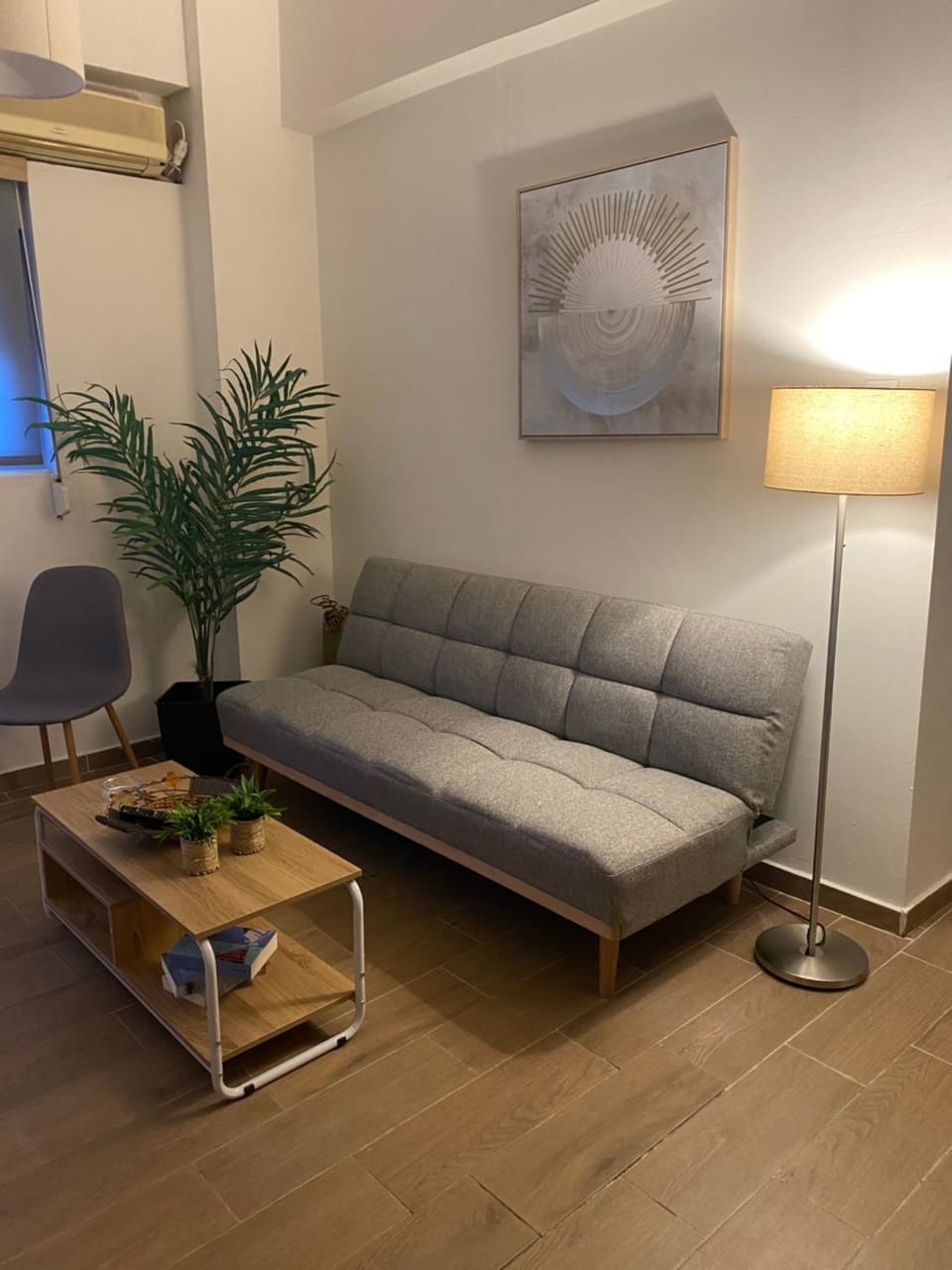 Living room, Seating area, heating, air conditioner