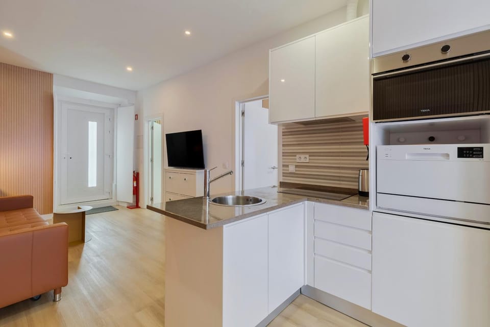 TV and multimedia, Kitchen or kitchenette, dishwasher, oven, stove