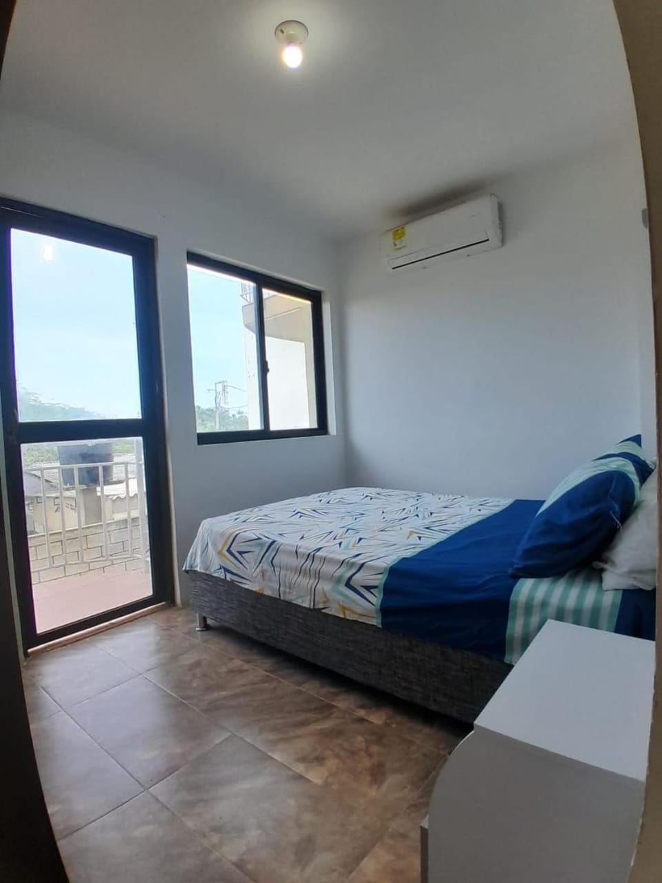 Photo of the whole room, Bedroom, air conditioner