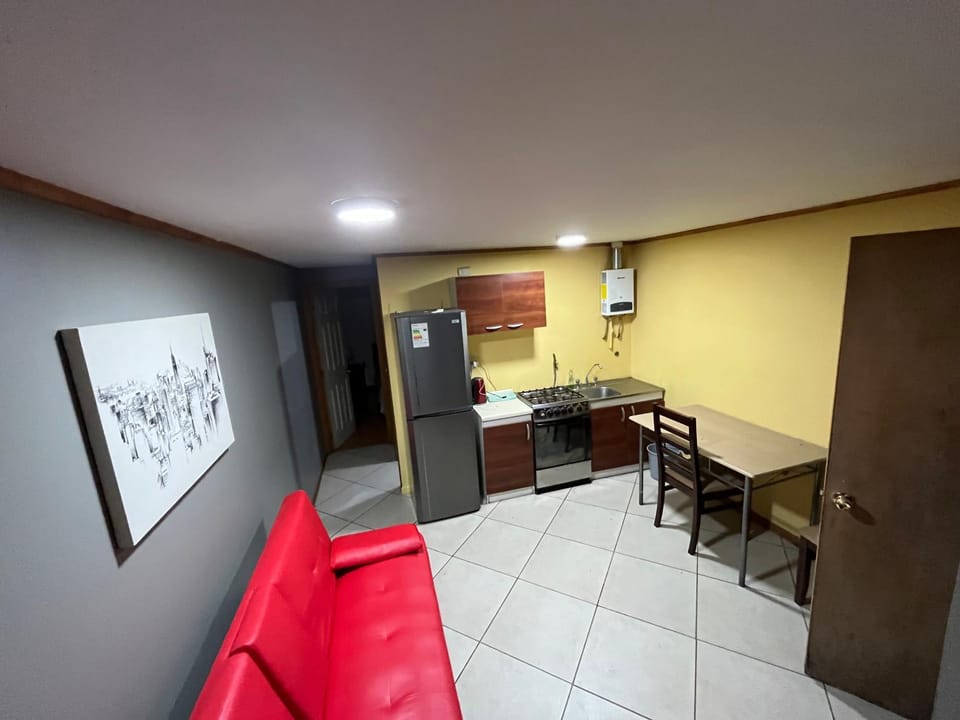 Kitchen or kitchenette, Living room, oven