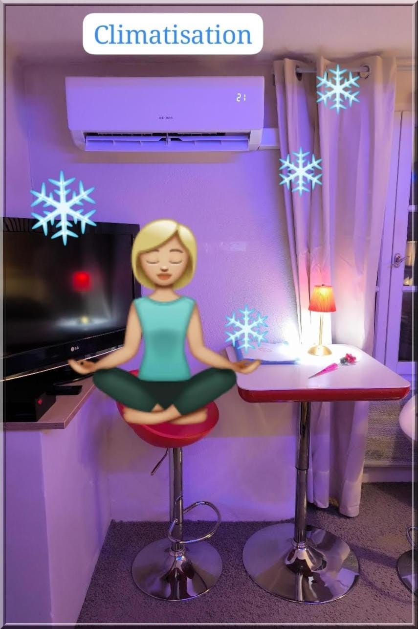 Love-room Discret 40 m2 Bormes les mimosas village avec Terrasse Bed and Breakfast in Bormes-les-Mimosas