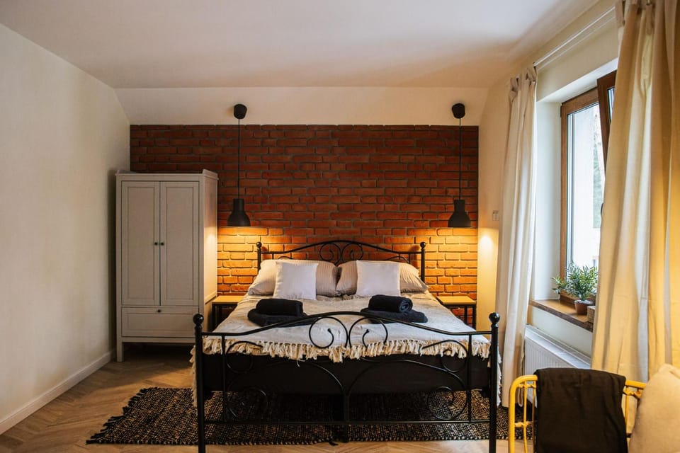 Bed, Photo of the whole room, Bedroom, towels, wardrobe