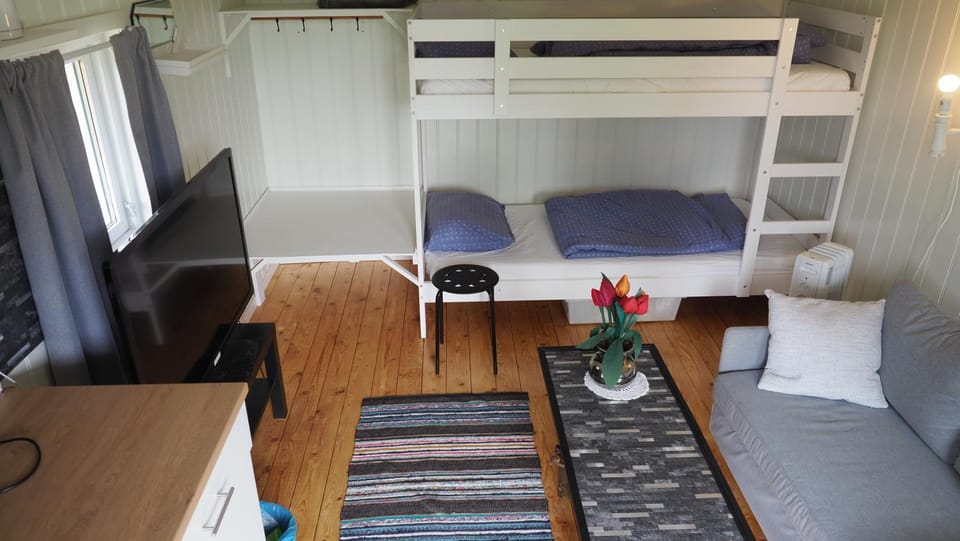 Bed, TV and multimedia, Living room, Photo of the whole room, Seating area, Bedroom, bunk bed