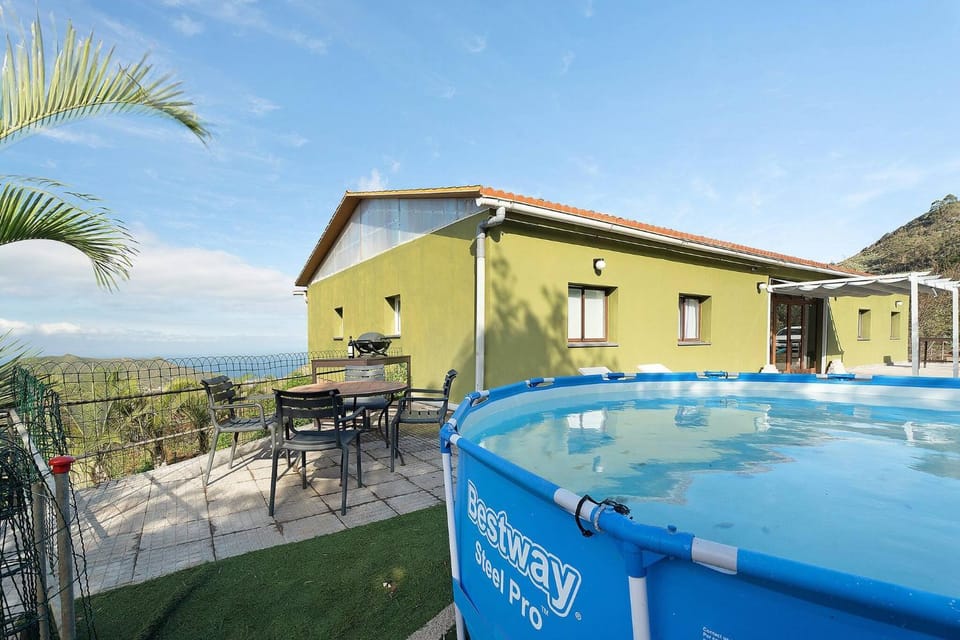 Property building, Patio, Natural landscape, BBQ facilities, Garden, View (from property/room), Other, Swimming pool, furniture