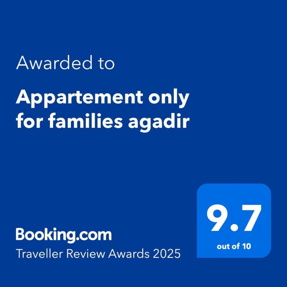 Appartement only for families agadir Apartment in Agadir