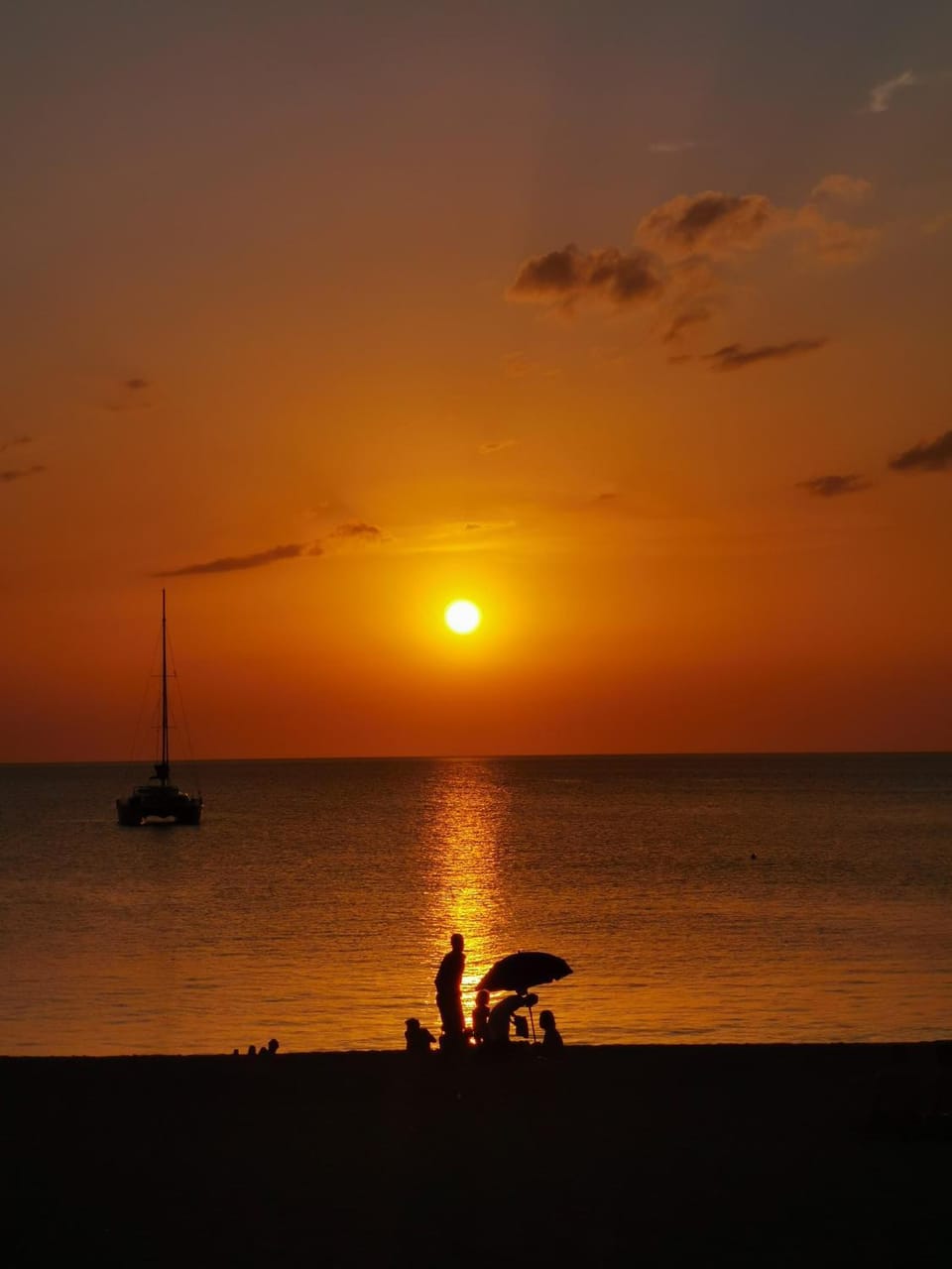 Natural landscape, Beach, Sea view, Sunset