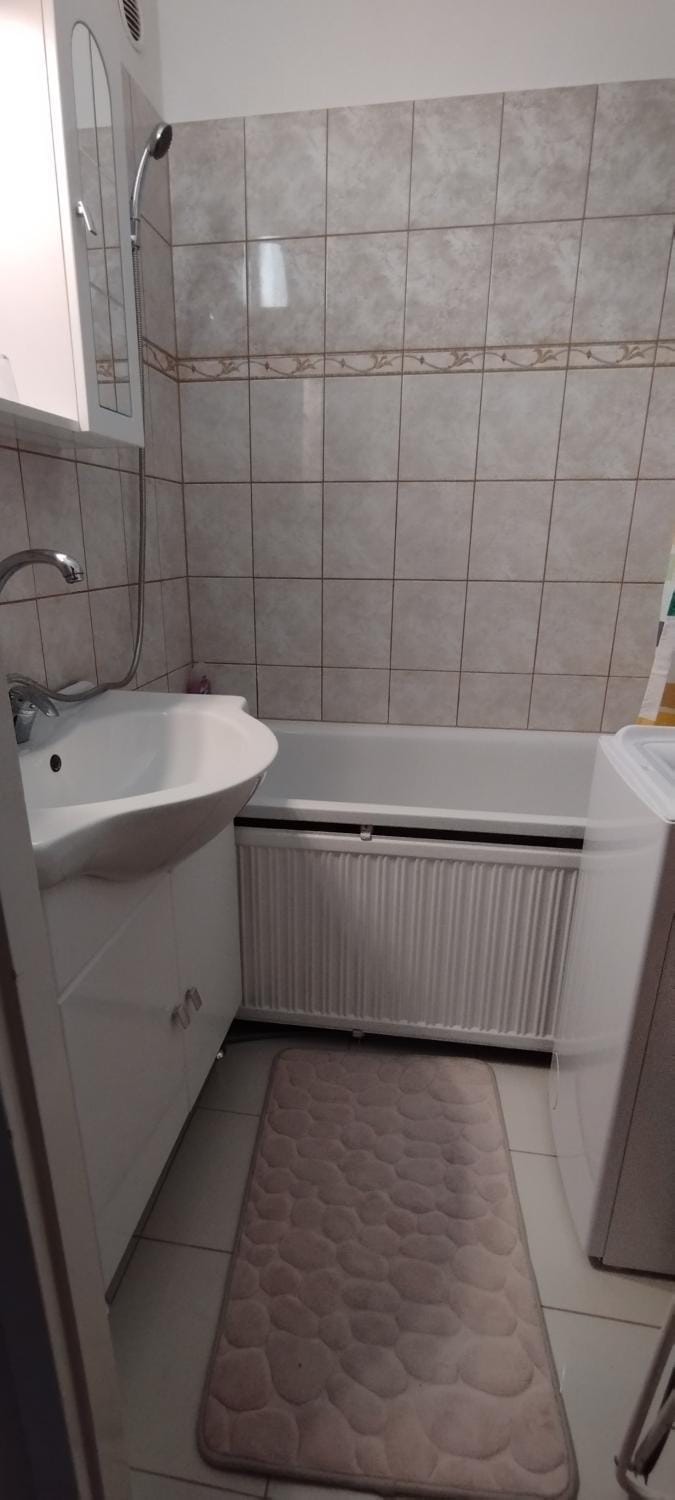 Bathroom, Bath, flat iron, hair dryier