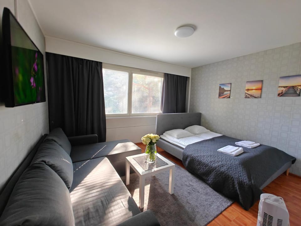 Bed, TV and multimedia, Living room, Photo of the whole room, Seating area