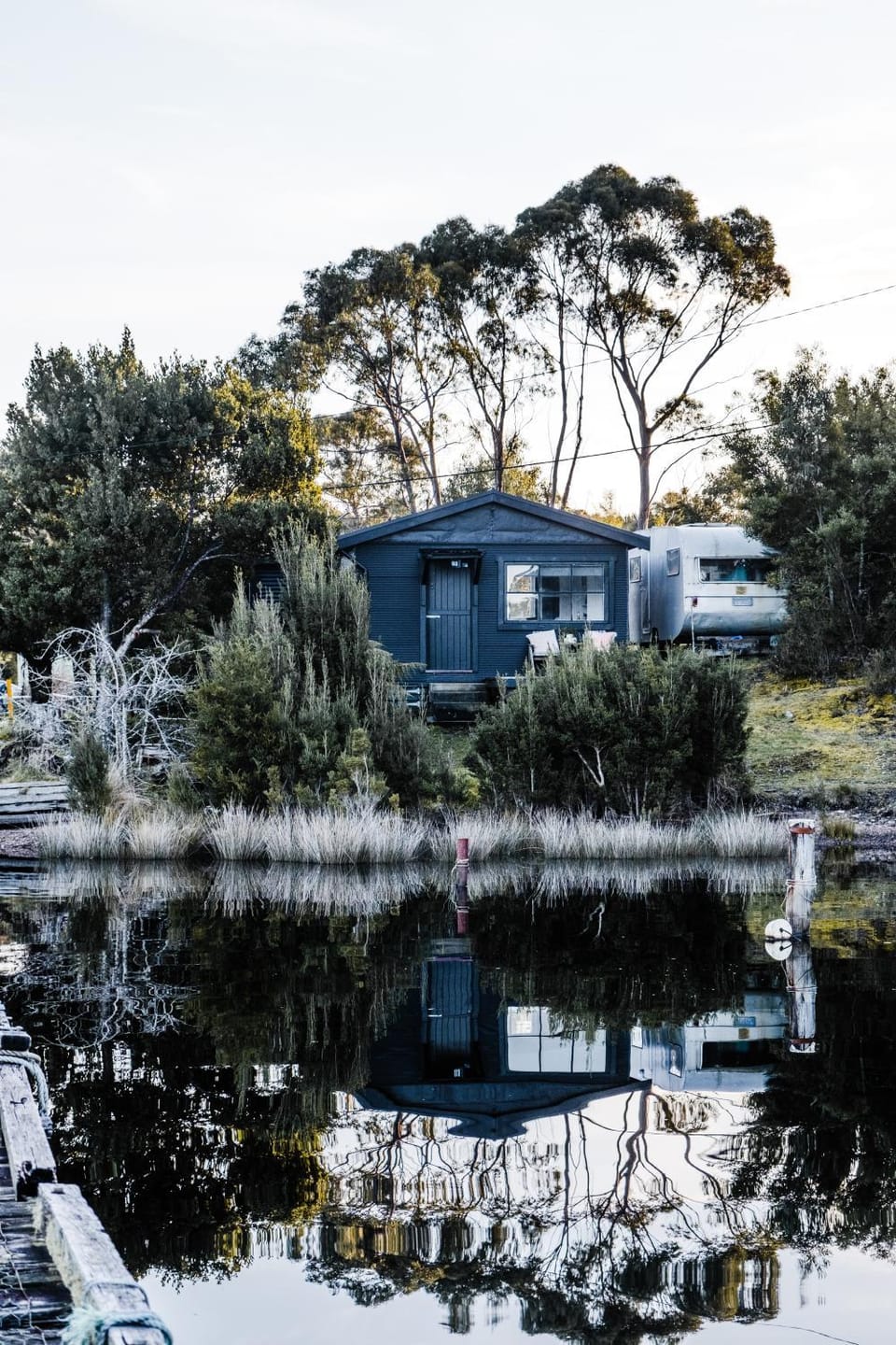 Property building, Natural landscape, Lake view