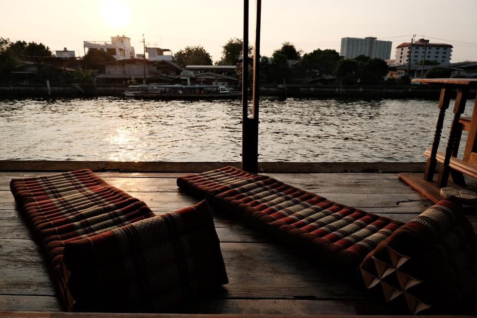 Patio, River view, Sunset