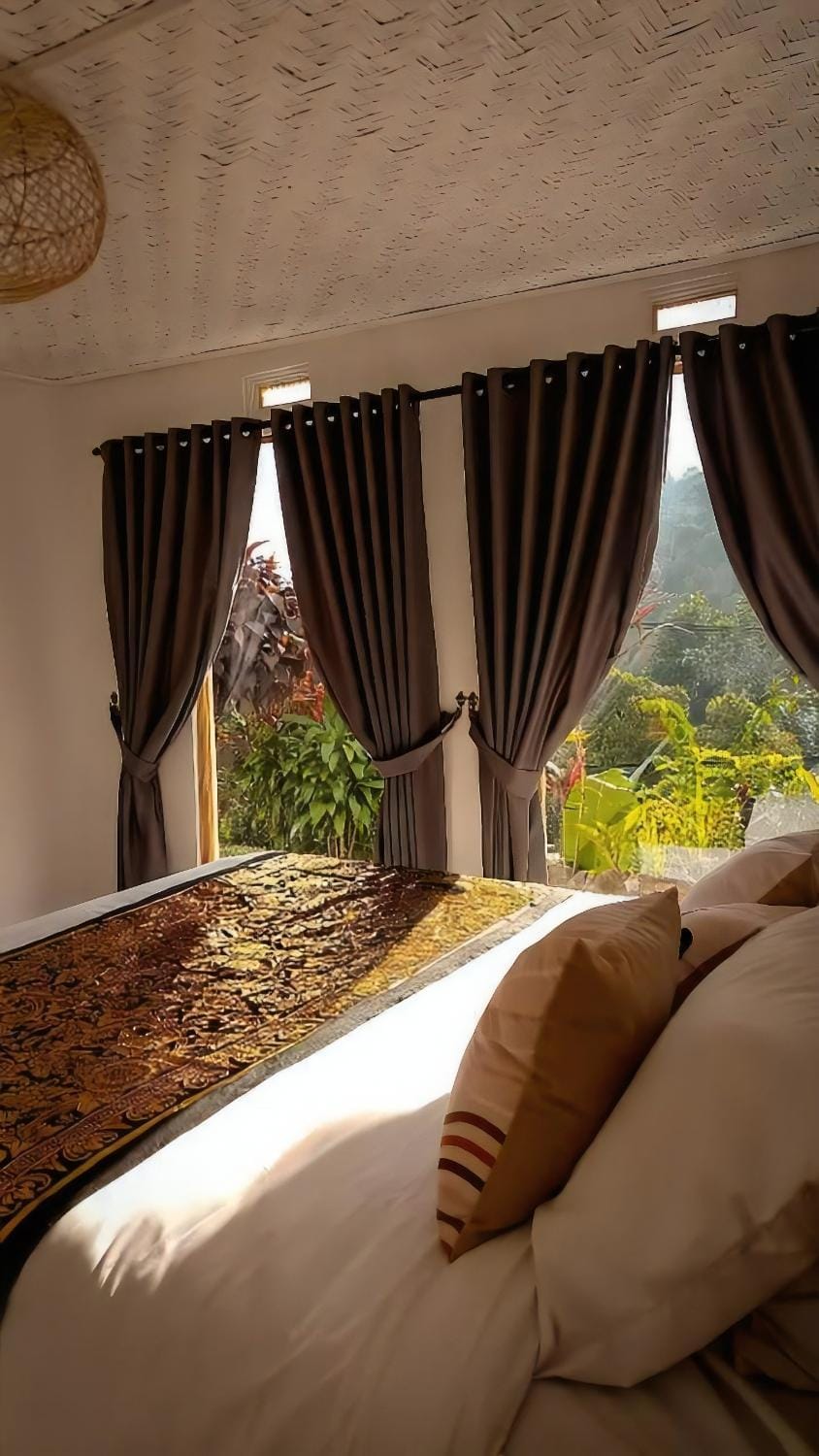 Bed, Natural landscape, Bedroom