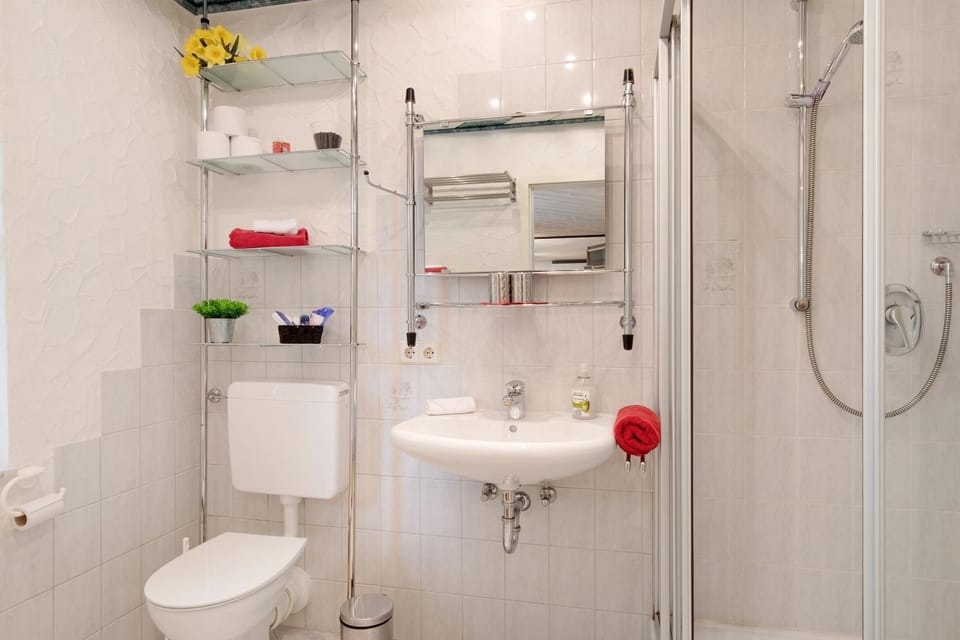 Bathroom, Living room