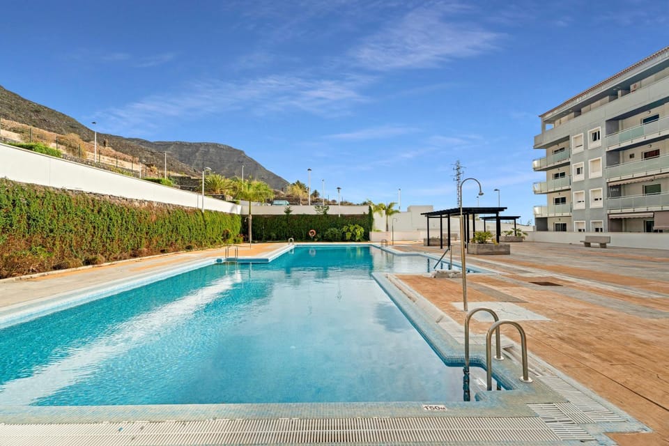 Property building, Living room, Swimming pool