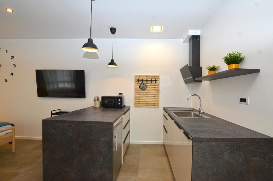 Kitchen or kitchenette, minibar
