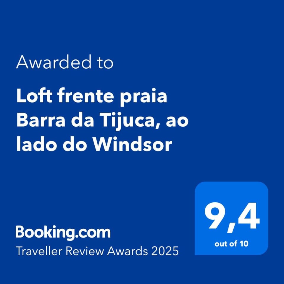 Loft frente praia Barra da Tijuca, ao lado do Windsor Apartment in Rio de Janeiro