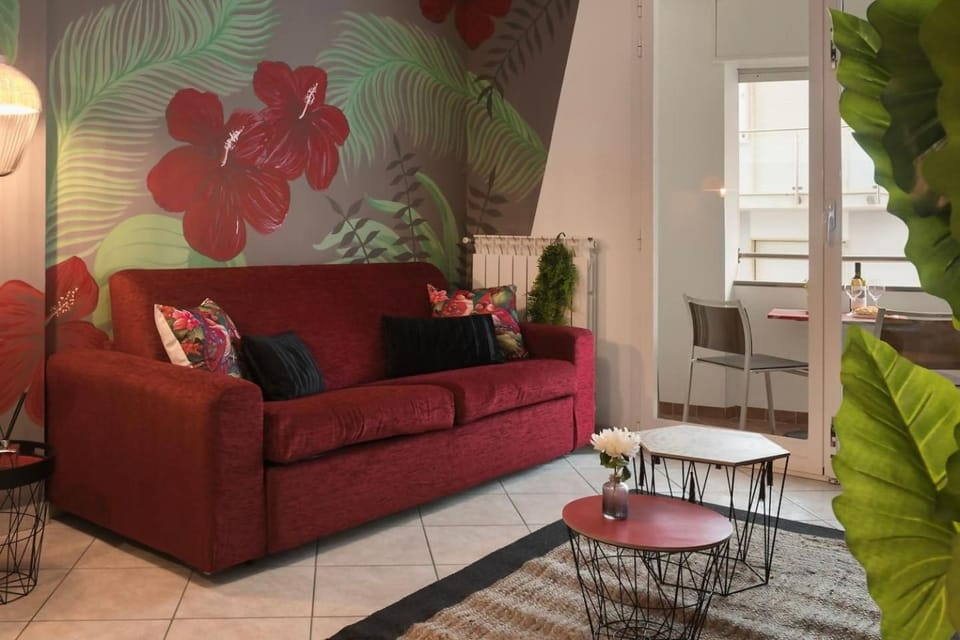 56 direttamente sul mare - red tropical Apartment in Diano Marina