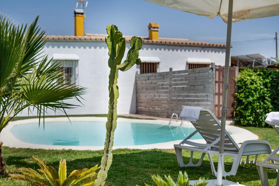 Property building, Living room, Swimming pool