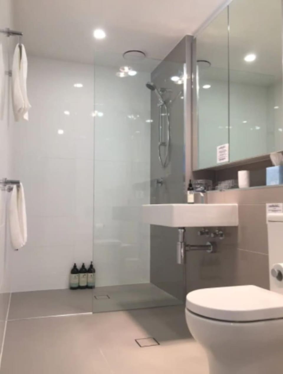 Shower, Toilet, Bathroom, towels