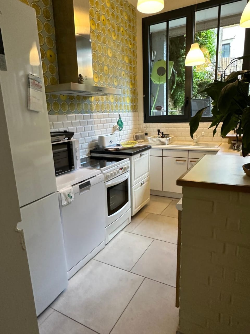 dishwasher, stove, toaster