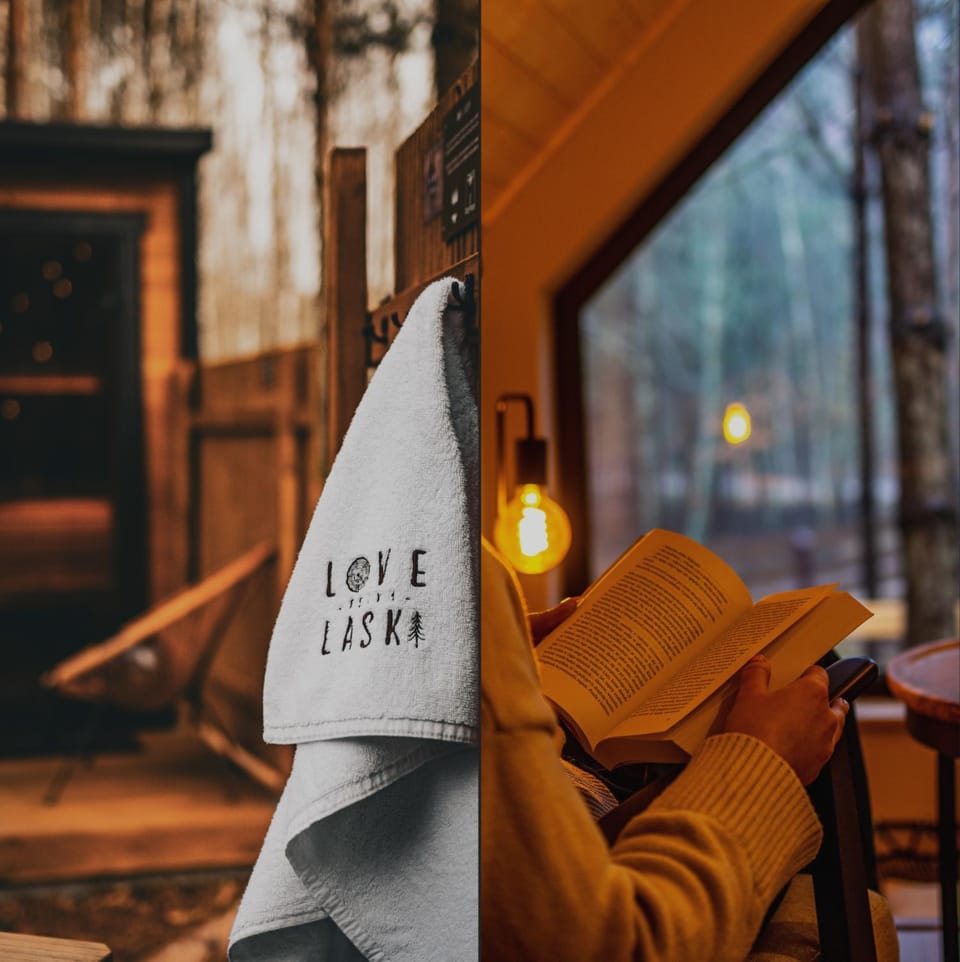 Sauna, Living room, Spa and wellness centre/facilities, Seating area