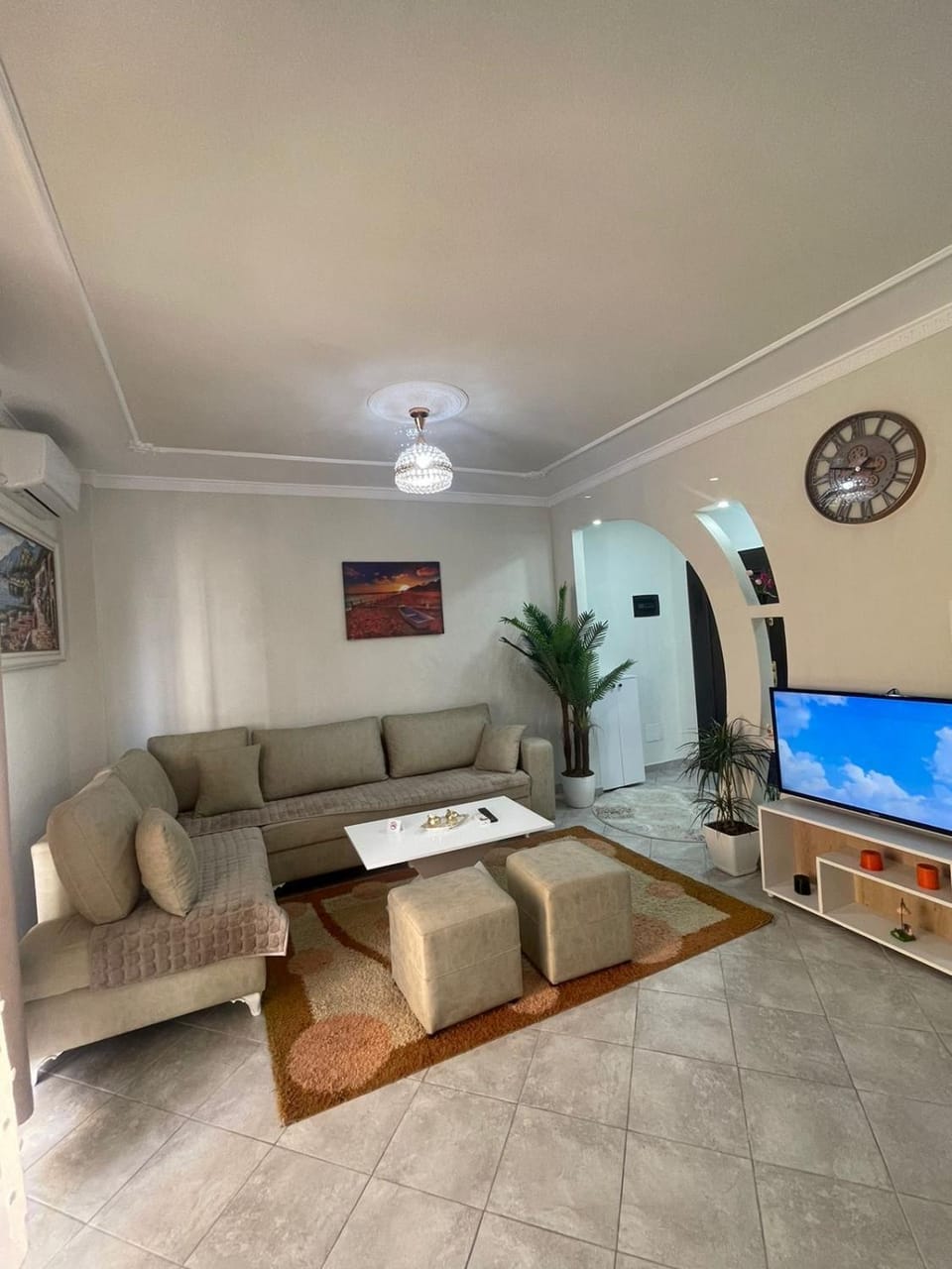 Modern apartament by sea Apartment in Tirana County, Albania